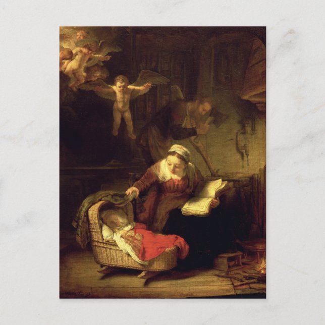Die Heilige Familie, c.1645 Postkarte (Vorderseite)