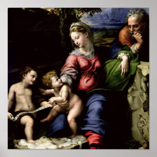 Die Heilige Familie des Eichenbaumes, c.1518 Poster