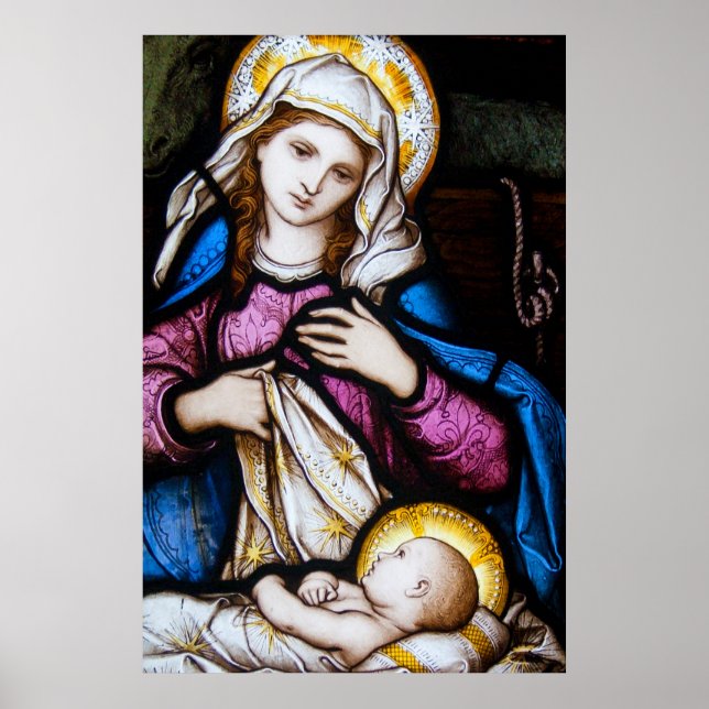Die heilige Familie, die Madonna und Kind darstell Poster (Vorne)