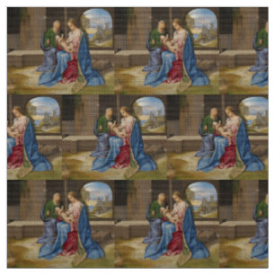 Die heilige Familie durch Giorgione Stoff