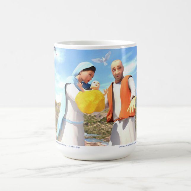 Die Heilige Familie - Geburt Kaffeetasse (Mittel)