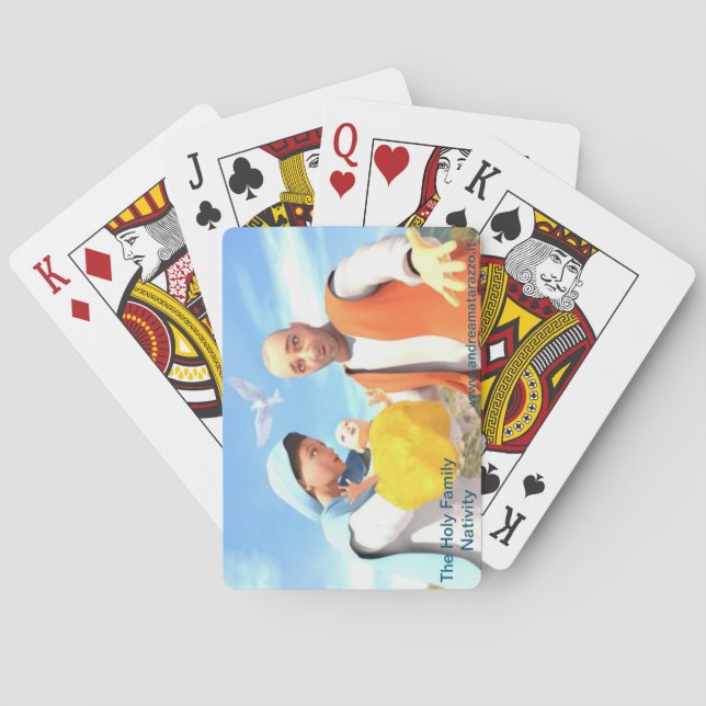 Die Heilige Familie - Geburt Spielkarten (Rückseite)
