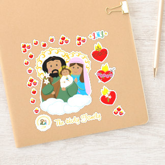 Die heilige Familie: Jesus, Mary und Joseph Aufkleber