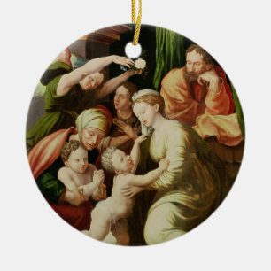 Die heilige Familie Keramik Ornament