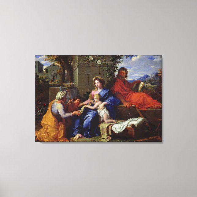 Die heilige Familie Leinwanddruck (Vorderseite)