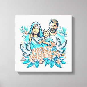 Die heilige Familie Leinwanddruck