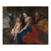 Die heilige Familie mit dem Papagei