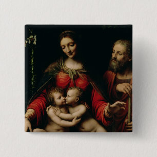 Die heilige Familie mit dem Säugling Johannes Button