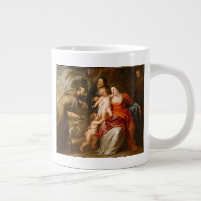 Die heilige Familie mit Heiligen Jumbo-Tasse (Rechts)