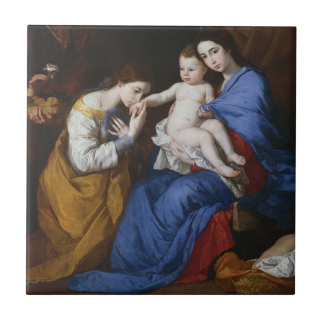 Die heilige Familie mit Heiliger Anne und Fliese (Vorderseite)