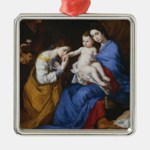 Die heilige Familie mit Heiliger Anne und Ornament Aus Metall
