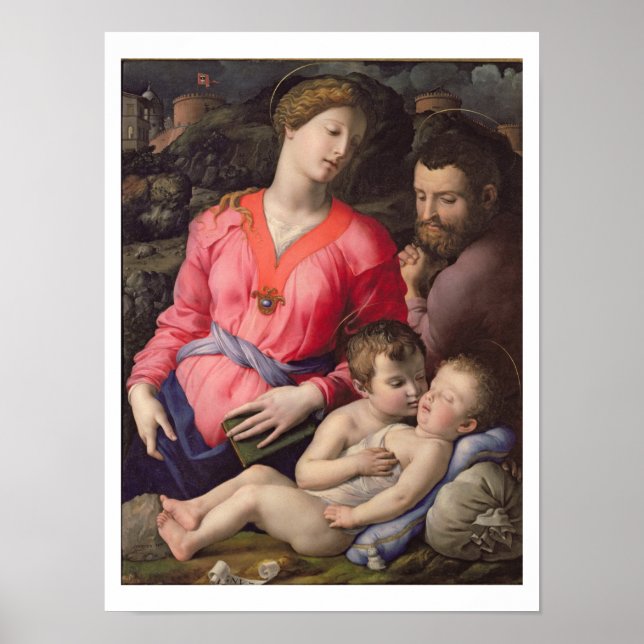 Die Heilige Familie Panciatichi, c.1530-32 (Öl auf Poster (Vorne)