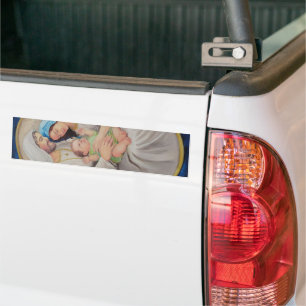 Die Heilige Familie: Porträt der göttlichen Liebe Autoaufkleber