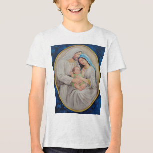 Die Heilige Familie: Porträt der göttlichen Liebe Tri-Blend Shirt