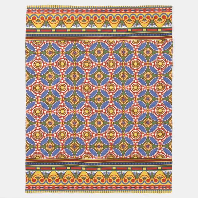 Die heilige Geometrie: ägyptische Lotus-Felder Fleecedecke (Vorderseite)