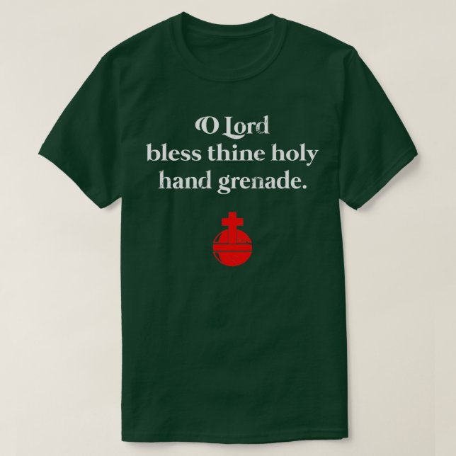 Die heilige Hand Grenade segnen britische Komödie T-Shirt (Design vorne)