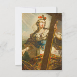 Die Heilige Helena mit dem wahren Kreuz Heilige Ku Dankeskarte