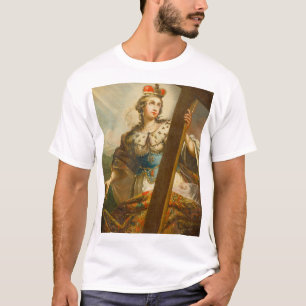 Die heilige Helena mit dem wahren Kreuz Heilige Ku T-Shirt
