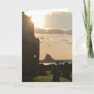 Die heilige Insel Lindisfarne Note Card Karte