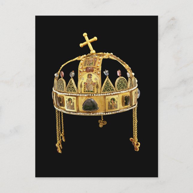 Die Heilige Krone Ungarns, 11.-12. Jahrhundert Postkarte (Vorderseite)