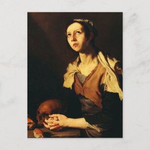 Die heilige Maria von Ägypten von Jusepe de Ribera Postkarte