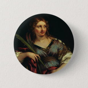Die heilige Martina von Rom von Pietro Berrettini Button