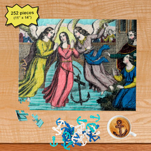 Die Heilige Philomena wird vor dem Ertrinken geret
