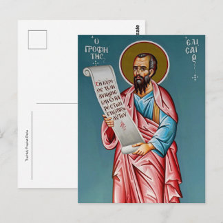 Die heilige Prophet Elisha Orthodoxe christliche I Postkarte