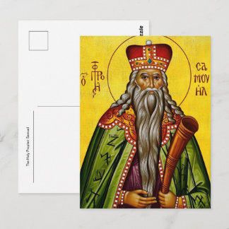 Die heilige Prophet Samuel orthodox christliche Ik Postkarte