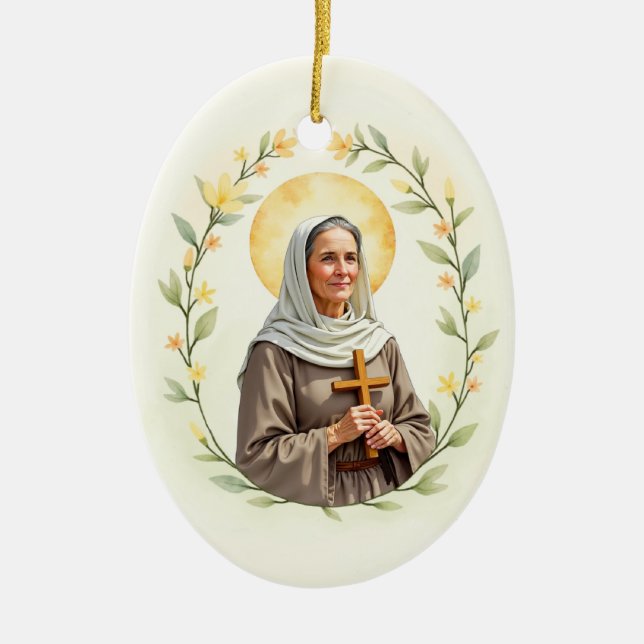 Die Heilige Schrift des Friedens und des Segens Keramik Ornament (Vorne)