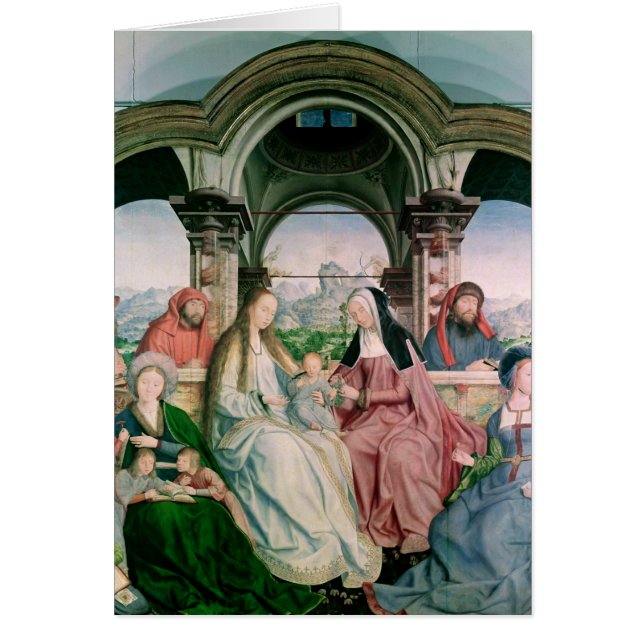 Die heilige Verwandtschaft oder der Altarpiece von (Vorne)