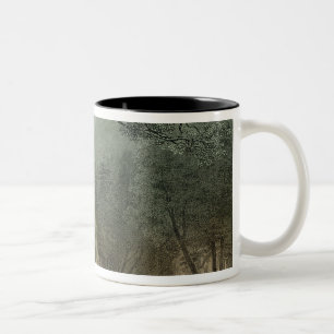 Die heilige Waldung der Druiden Zweifarbige Tasse