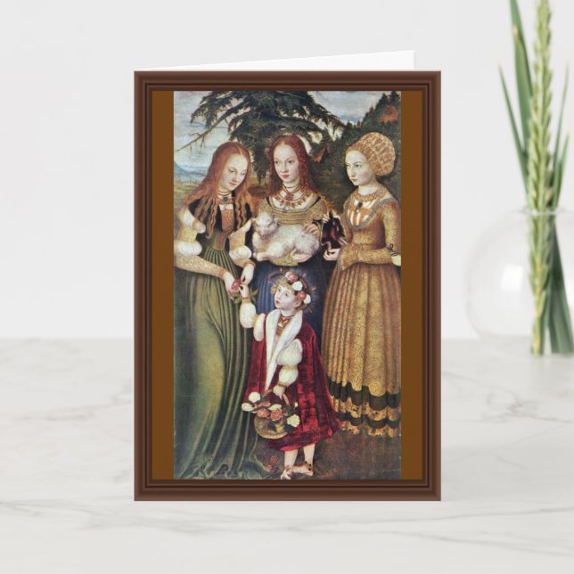 Die Heiligen Agnes und Dorothy Kunigunde durch Karte (Vorderseite)