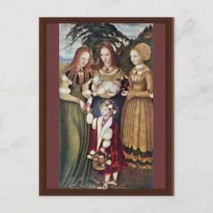 Die Heiligen Agnes und Dorothy Kunigunde von Crana Postkarte
