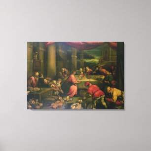 Die Heirat bei Cana (Öl auf Leinwand) Leinwanddruck