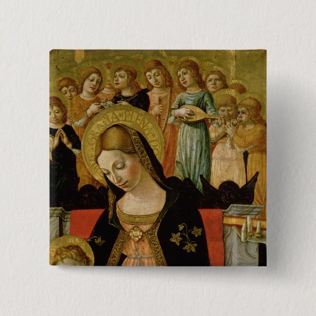 Die Heirat des Heiligen Catherine von Siena Button (Vorderseite)