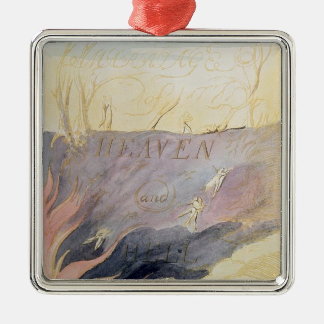 Die Heirat des Himmels und der Hölle Ornament Aus Metall (Vorne)