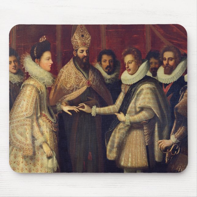 Die Heirat von Catherine de Medici Mousepad (Vorne)