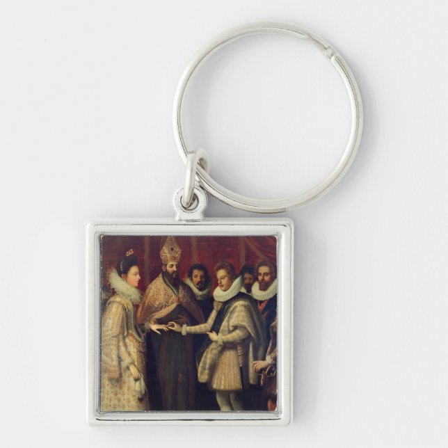 Die Heirat von Catherine de Medici Schlüsselanhänger (Vorne)