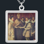 Die Heirat von Catherine de Medici Versilberte Kette<br><div class="desc">Die Heirat von Catherine de Medici | durch Jacopo Chimenti Empoli | Kunst-Standort: Landhaus della Petraia,  Bild-Sammlungs-Zahl Florenz,  Italien | italienische Künstler-|: XIR165574</div>
