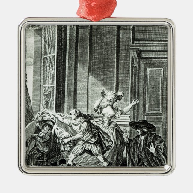 Die Heirat von Figaro Silbernes Ornament (Vorne)