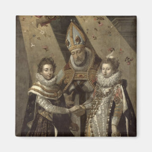 Die Heirat von Louis XIII Magnet