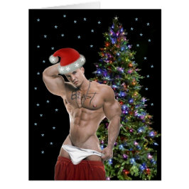 Die heißeste Hunk Buff Weihnachtskarte