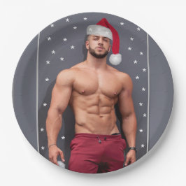 Die heißesten Hunken auf dem Planeten Weihnachtsbu Pappteller