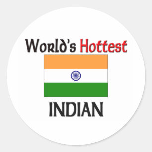 Die heißesten Indianer der Welt Runder Aufkleber