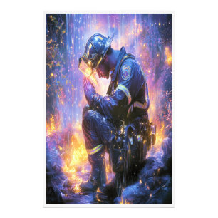 Die Helden segnen Fotodruck