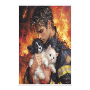 Die Helden segnen Fotodruck