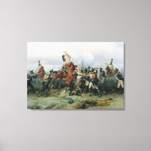Die Heldentat des angebrachten Regiments Leinwanddruck