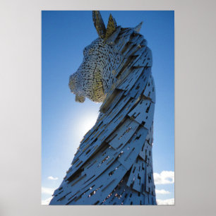 Die Helix, die Kelpies, Falkirk - Besuch Schottlan Poster