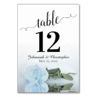 Die helle blaue Rose reflektiert Elegante Hochzeit